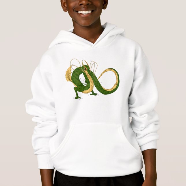 Sudadera con capucha del niño del dragón del mar (Anverso)