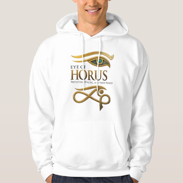 Sudadera con capucha del Ojo de Horus – Símbolo Eg (Anverso)