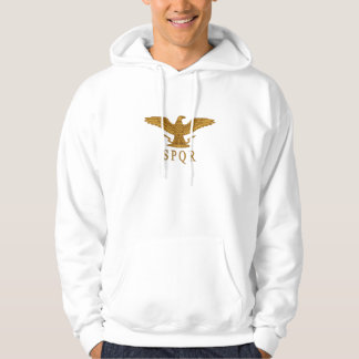 Sudadera con capucha del oro de SPQR Eagle
