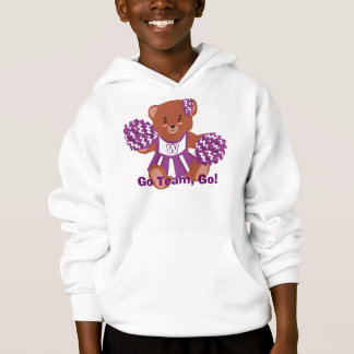 Sudadera con capucha del oso de la animadora de