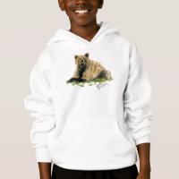 Sudadera con capucha del oso grizzly de los niños