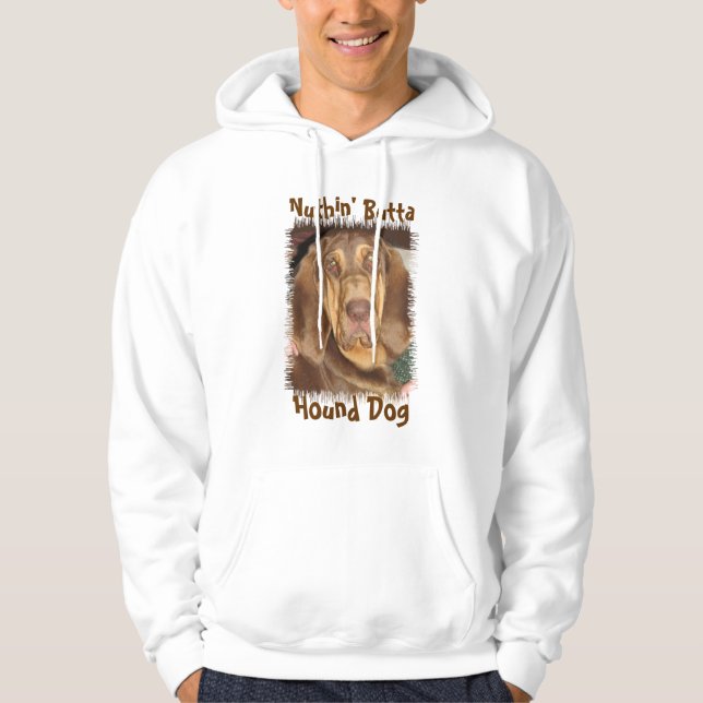 Sudadera con capucha del perro de caza de Nuthin (Anverso)