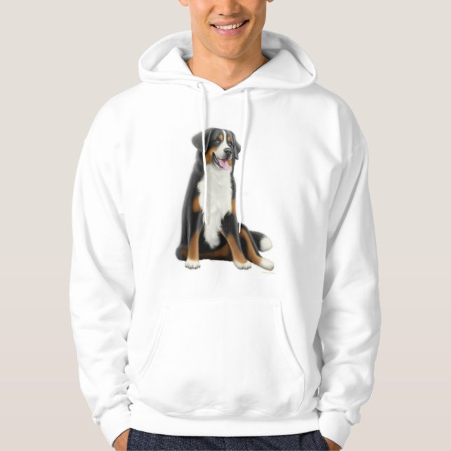 Sudadera con capucha del perro de montaña de (Anverso)