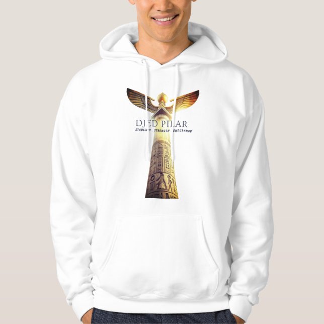 Sudadera con Capucha del Pilar Djed – Estabilidad  (Anverso)