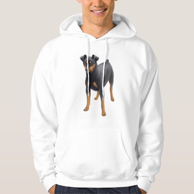Sudadera con capucha del Pinscher miniatura (Anverso)