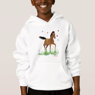 Sudadera con capucha del potro y del Equestrian de