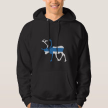 Sudadera con capucha del reno de Finlandia