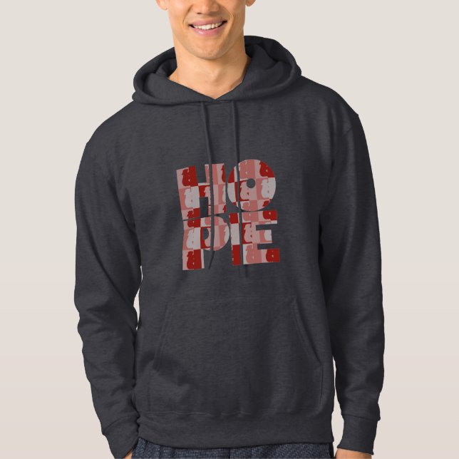 Sudadera con capucha del rojo de la ESPERANZA (Anverso)