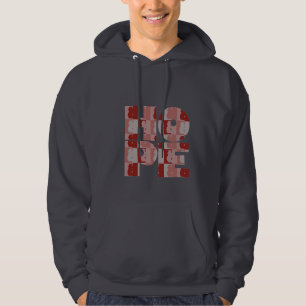 Sudadera con capucha del rojo de la ESPERANZA