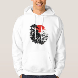 Sudadera con capucha del Samurái Japonés Sol Nacie