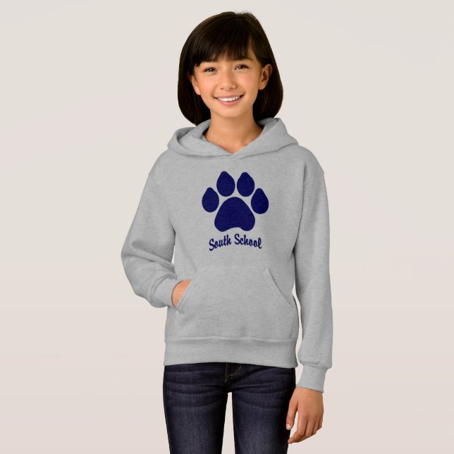 Sudadera con capucha del sur de la escuela con la (Anverso completo)