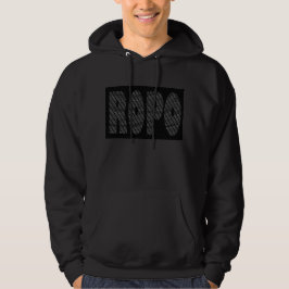 Sudadera con capucha del texto de ROPO