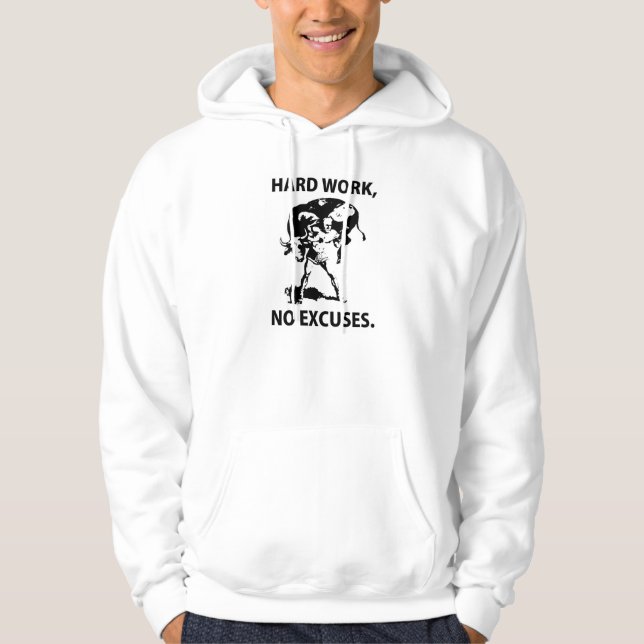 Sudadera con capucha del "trabajo duro" (Anverso)