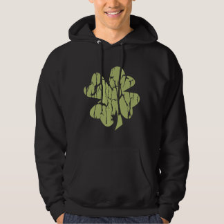 sudadera con capucha del trébol de la hoja del