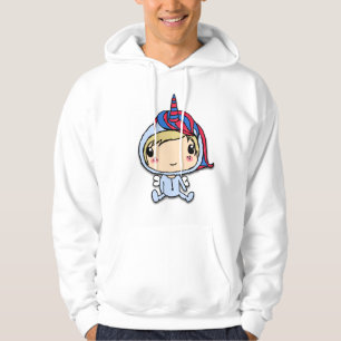 sudadera con capucha del unicornio