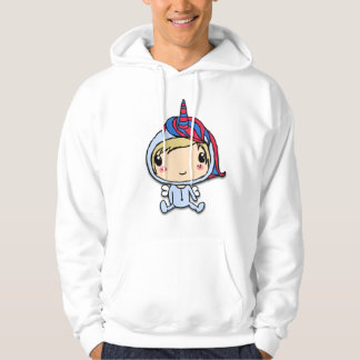 sudadera con capucha del unicornio
