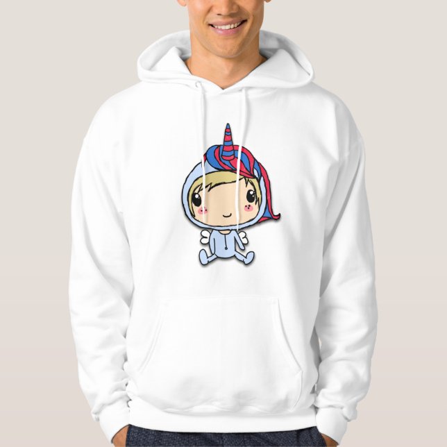 sudadera con capucha del unicornio (Anverso)