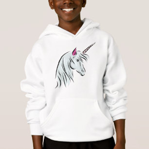 Sudadera con capucha del unicornio para los chicas