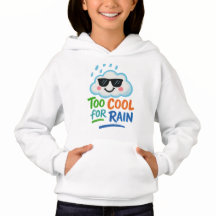 Sudadera con capucha demasiado genial para la lluv