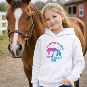 Sudadera con capucha divertida de caballo de invie