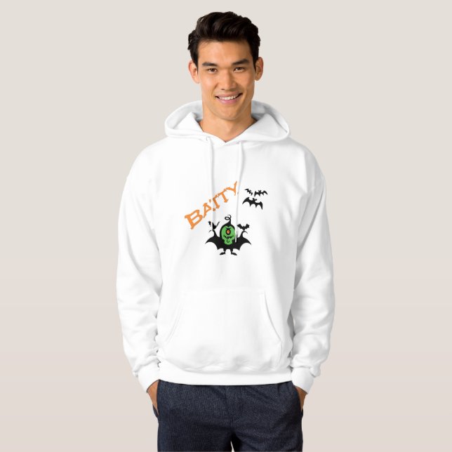 Sudadera con capucha divertida de Halloween para h (Anverso completo)