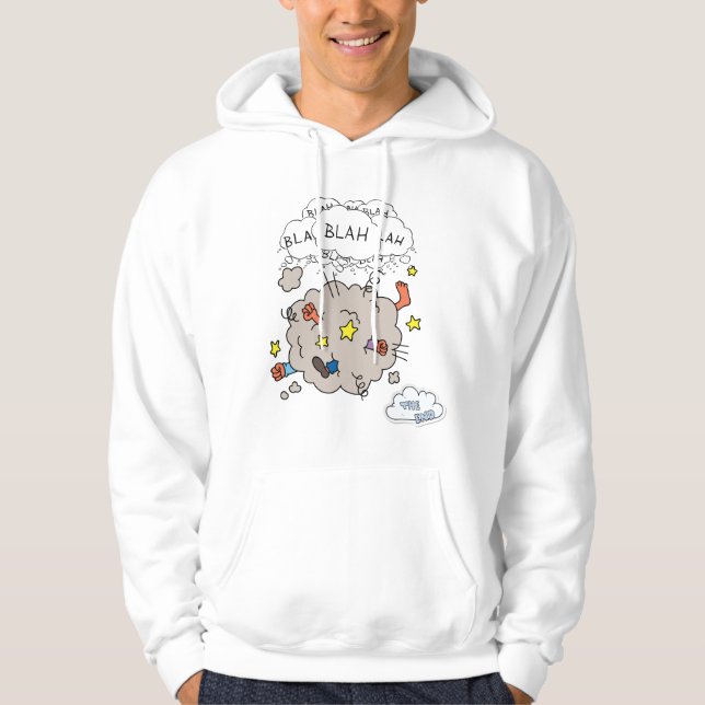 Sudadera con capucha divertida de nube de pelea de (Anverso)