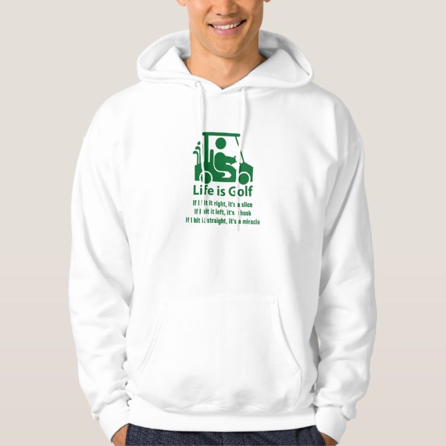 Sudadera con capucha divertida del blanco del (Anverso)