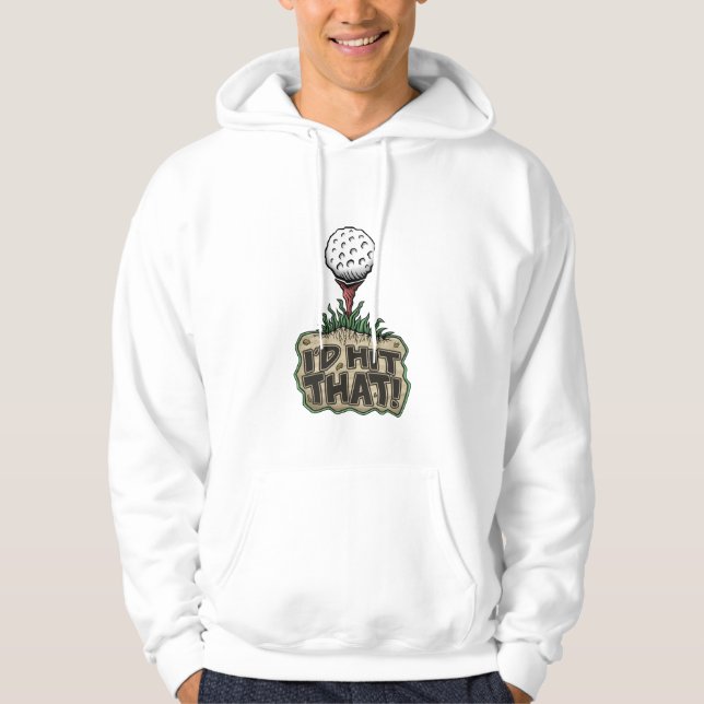 Sudadera con capucha divertida del jersey: (Anverso)