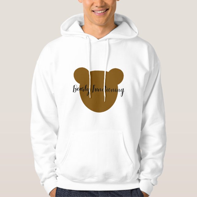 Sudadera con capucha divertida para hombres con os (Anverso)