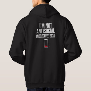 Sudadera con capucha divertida para introvertidos 