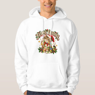 Sudadera con capucha divertida y festiva de gatito
