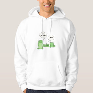 Sudadera con capucha divertida y verde de dibujos 
