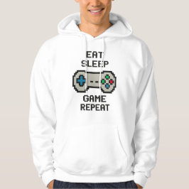 Sudadera con capucha Eat Sleep Game Repeat – Jugad
