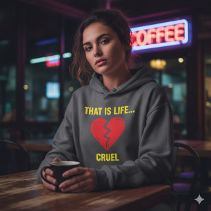 Sudadera con capucha Edgy Y2K Corazón Roto - Eso E