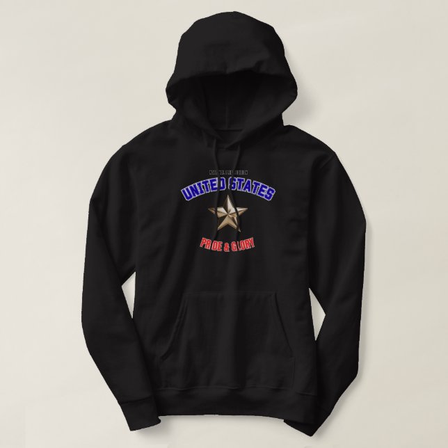Sudadera con capucha edición orgullo nacional USA (Diseño del anverso)