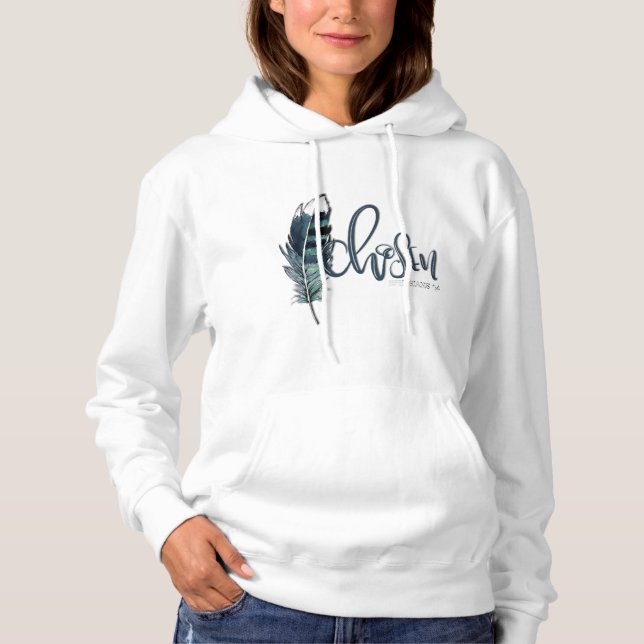 ' - Sudadera con capucha elegida ` del blanco de (Anverso)