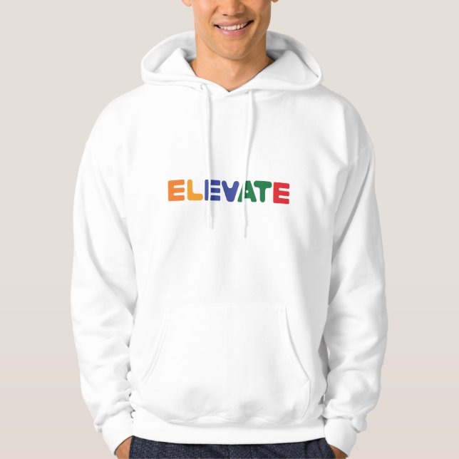 Sudadera con capucha ELEVATE colorida (Anverso)