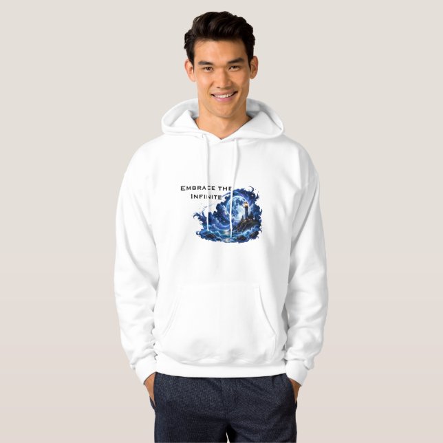 Sudadera con capucha Embrace the Infinite Cosmic D (Anverso completo)