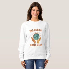 Sudadera con capucha en apoyo de los derechos huma