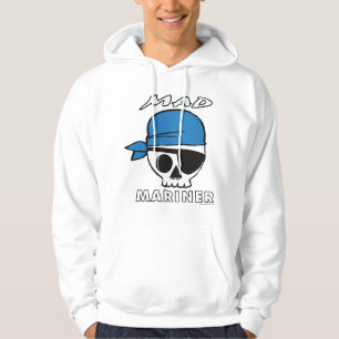 Sudadera con capucha enojada del pirata del marino