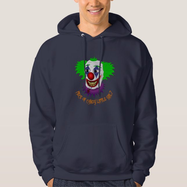 Sudadera con capucha espeluznante del payaso (Anverso)