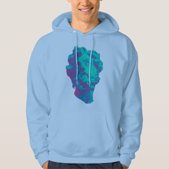Sudadera con capucha estética de la estatua de la (Anverso)