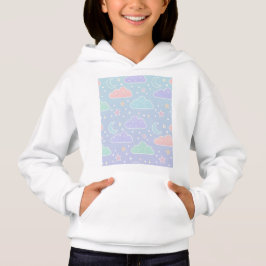 Sudadera con capucha estética de nube pastel acoge
