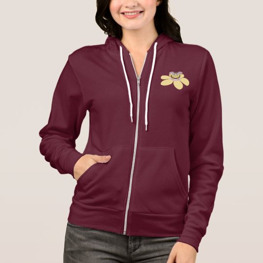 Sudadera con capucha femenina rosada linda de la