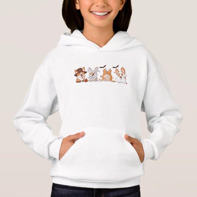 Sudadera con capucha festiva para niños, escuadrón (Anverso)