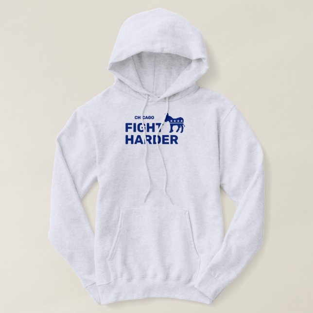 Sudadera con capucha Fight Harder™ (¡Personalízala (Diseño del anverso)