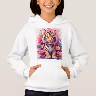 Sudadera con Capucha Floral Tigre - Sudadera con C