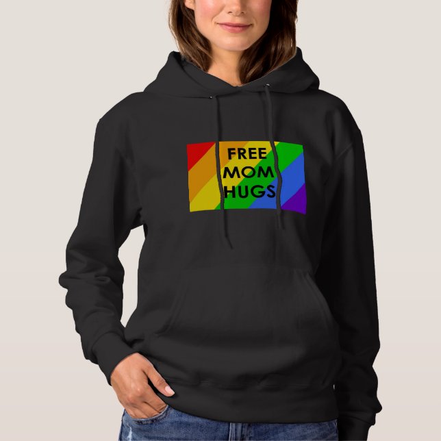 Sudadera con capucha Free Mom Hugs (Anverso)