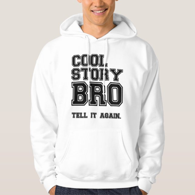 sudadera con capucha fresca de la camiseta del bro (Anverso)