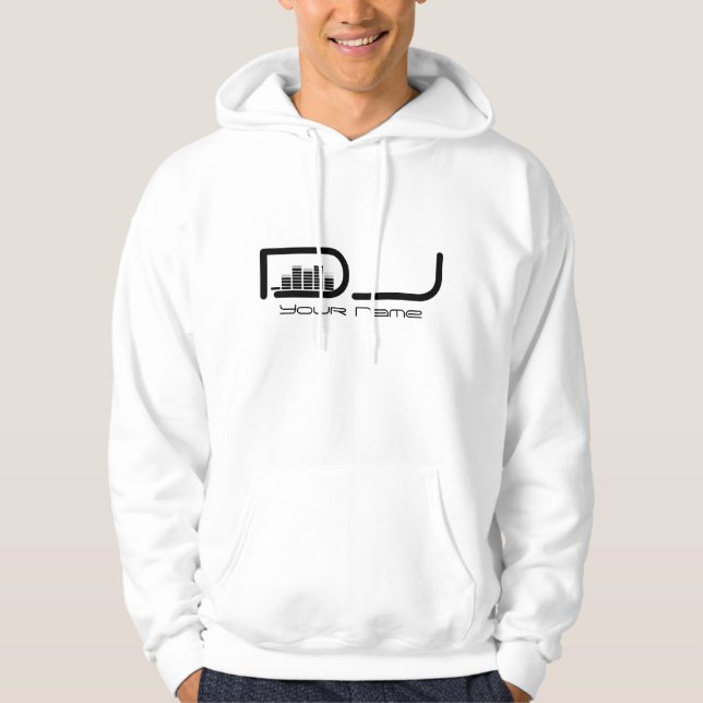 SUDADERA CON CAPUCHA FRESCA del equalizador de DJ (Anverso)
